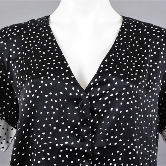 ASOS Women Shirt Black White 4 - Picture 2 of 6